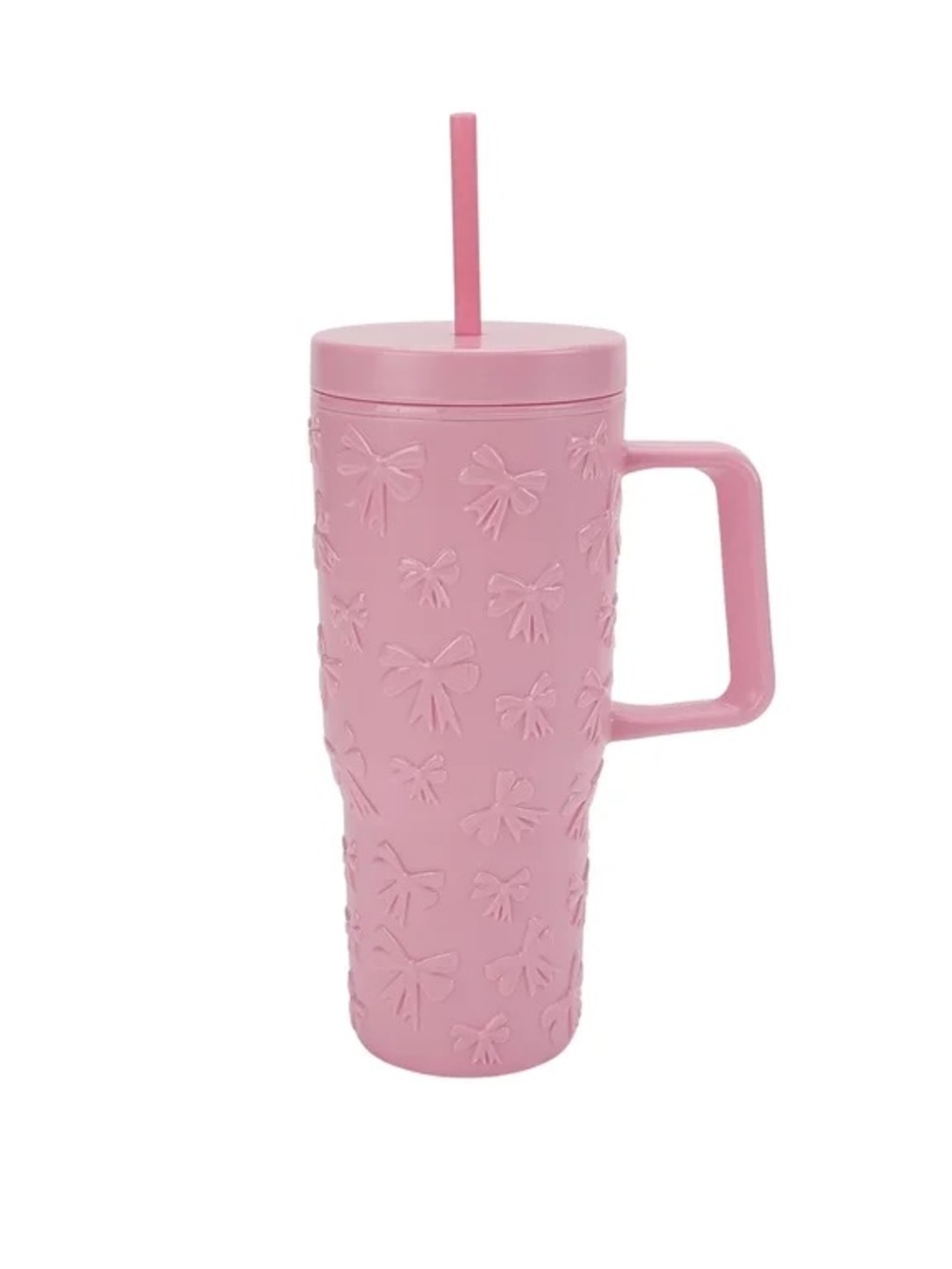 🎀 Pink bow tumbler with gift inside.